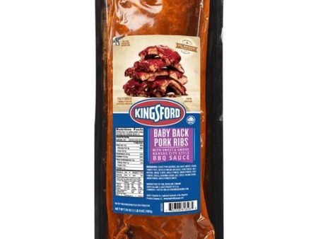 Kingsford Heat and Eat Baby Back Pork Ribs with Sweet and Smoky Kansas City Style BBQ Sauce Sale