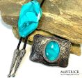 Special ORDER - XL slate bolo and coordinating belt buckle For Discount