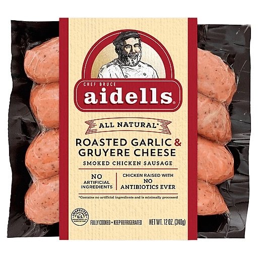 Aidells Roasted Garlic & Gruyère Cheese Smoke Chicken Sausage For Discount