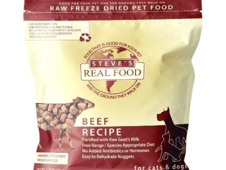 Steve s Real Food Freeze-Dried Raw Dog Food Beef Diet For Cheap