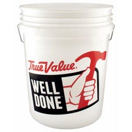 5-Gallon White Plastic Pail Hot on Sale