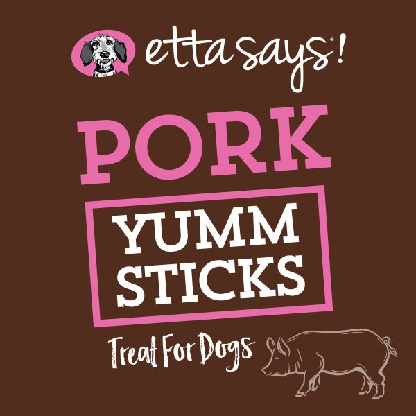 Etta Says! Yum Sticks Pork Dog Treat (24 Count) Online now