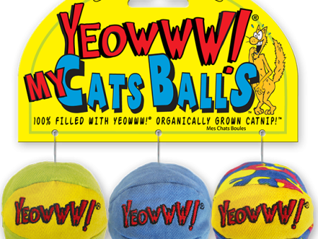 Yeowww! MY CATS BALLS (3 Pack) Online